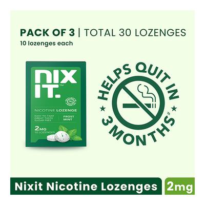 Nixit Nicotine Lozenges 2 mg (Pack of 3 x 10's) - Nicotine Gums/Lozenges