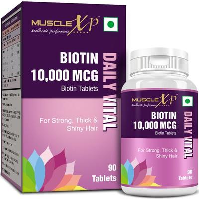 MuscleXP Biotin 10,000 MCG Daily Vital Tablet 90's - Hair & Skin
