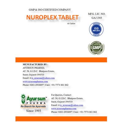 Ayursun Nuroplex Tablet 60's - Speciality Medicines