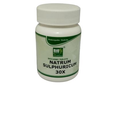 Bio-India's Biochemic Tablet - Natrum Sulphuricum 30X 25 gm - Bio-Chemic