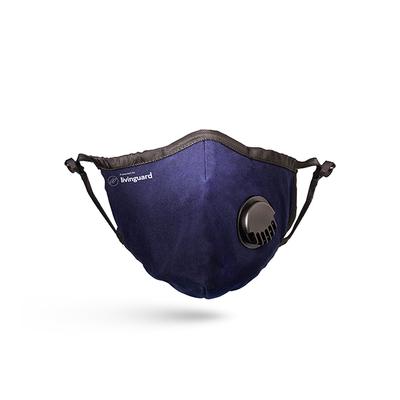 Livinguard Face Mask Ultra With Valve (M) - Blue (Pack of 1) - Face Mask