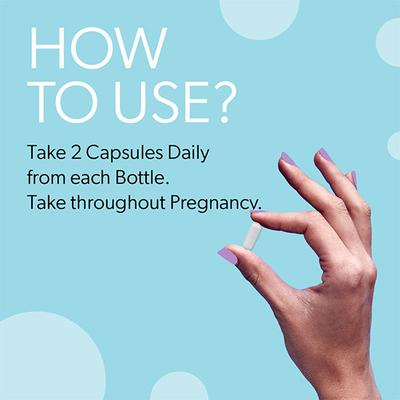 Hera Safe Pregnancy Capsule Bundle (Folate First + Calcium Core + Omega One) - Multi-Vitamins