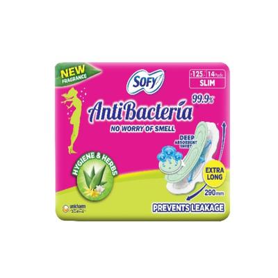 Sofy Antibacteria Extra Long Pads (XL) - Slim 14's - Sanitary Napkins