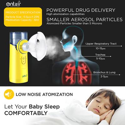 Entair Mesh Nebulizer - Yellow (YS30) - Nebulizers / Vaporizer