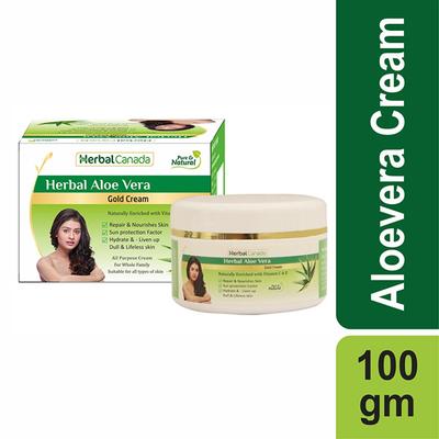 Herbal Canada Aloevera Gold Cream 100 gm - Personal Care (Ayush)