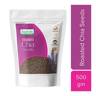 The Food Folks Roasted Chia Seeds 500 gm - Nutritional Bars
