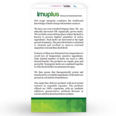NisargaHerbs Imuplus Veggie cap 60's - Speciality Medicines