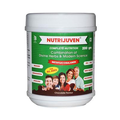 Nutrijuven Complete Nutrition Powder - Chocolate (Pack of 5 x 200 gm) - Protein Supplements