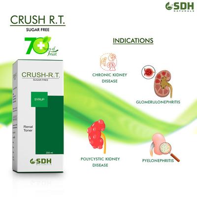 Shree Dhanwantri Herbals Crush R.T. Sugar Free Syrup 200 ml - Speciality Medicines