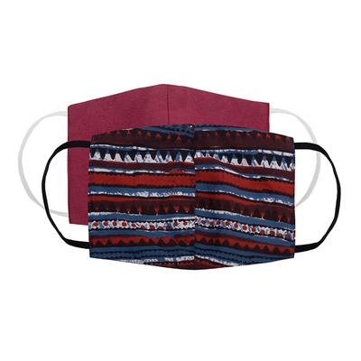 Faballey Aztec 3 Ply Balloon Reusable Mask Set (2 Pcs) - Face Mask