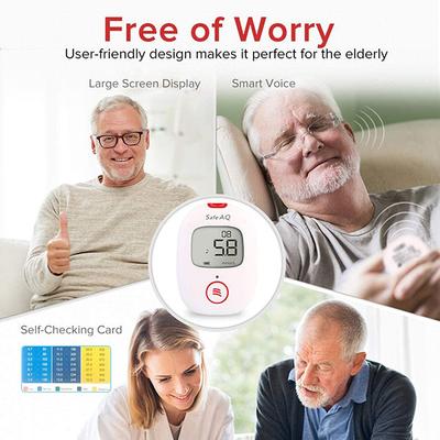 Sinocare Safe AQ Voice Blood Glucose Monitoring System with Free 10 Strips 1's - Blood Glucose Monitors/Strips