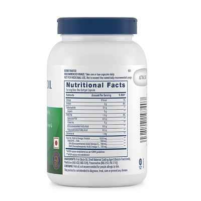 GNC Fish Body Oil 1000 mg Softgel Capsule 90's - Omega Fish Oil Fatty Acids