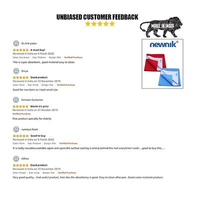 Cozymat Waterproof Bed Protector Combo - Cherry Red (L) + Plum & Firoza (S) - Baby Bedding