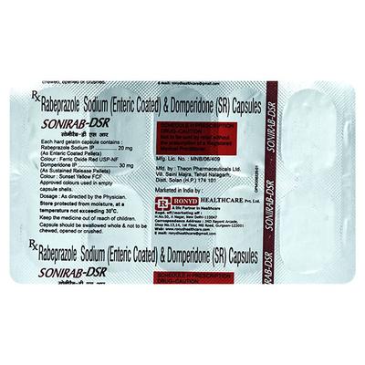 SONIRAB DSR Capsule 10's - Ulcer/Reflux/Flatulence-Aaa
