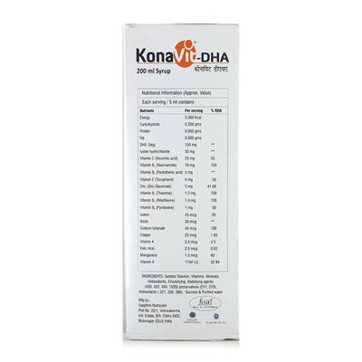 KONAVIT DHA Syrup 200ml - Supplements-Vam