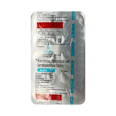 ACEDOL SP Tablet 10's - Pain relief-Nsa