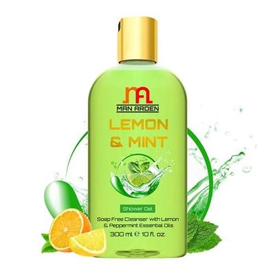 Man Arden Lemon & Mint Luxury Shower Gel - Lemon & Peppermint Essential Oils Body Wash 100 ml - Shower Gels & Body Wash