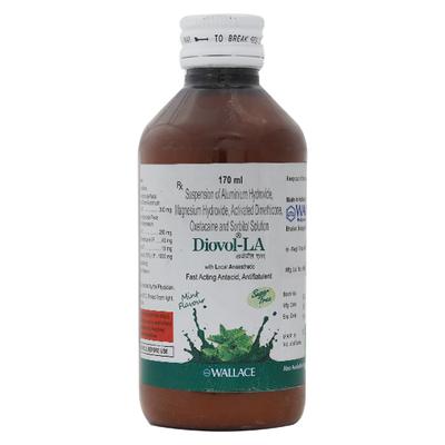 Diovol LA Sugar Free Mint Flavour Suspension 170ml - Ulcer/Reflux/Flatulence-Aaa