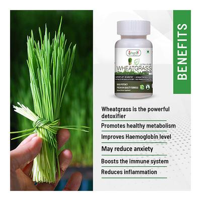 Vringra Ultra Pure Wheat Grass Capsules 60's - Health Products