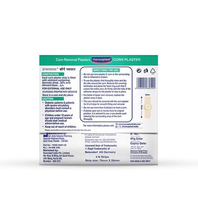 Hansaplast Corn Plaster Strips 4's - Bandages