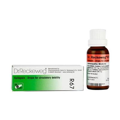 Dr. Reckeweg R67 Kollapsin Circulatory Debility Drops 22 ml - Homeopathic Drops