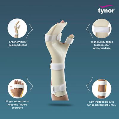 Tynor Hand Resting Splint - Left (S) (E 29) - Hand/Wrist Supports