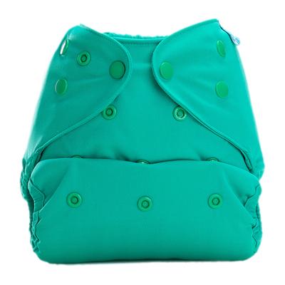 Bumberry Reusable Diaper Cover with 1 Wet Free Insert - Blue Green - Diapers & Wipes