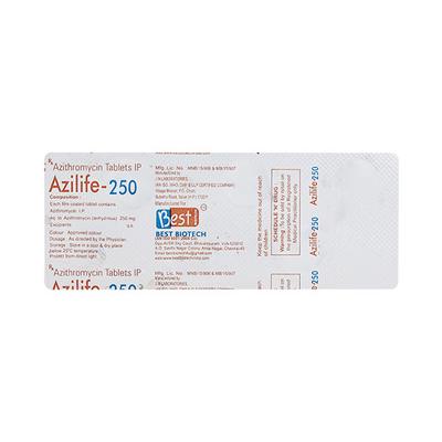 AZILIFE 250 Tablet 6's - Bacterial Infections-Mac