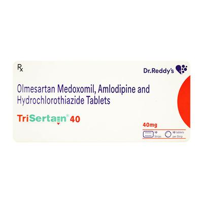 TRISERTAIN 40mg Tablet 10's - Hypertension-Ana