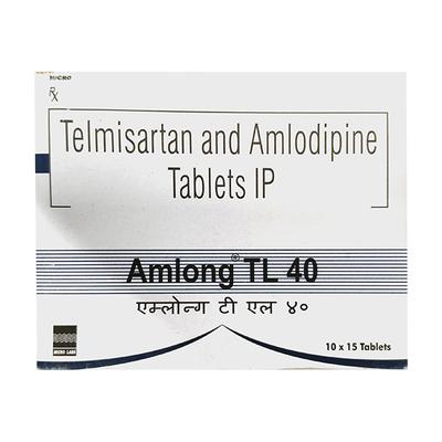 AMLONG TL 40 Tablet 15's - Hypertension-Ang