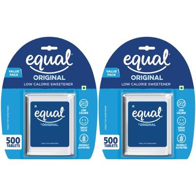Equal Original Sweetener Tablet (Pack of 2 x 500's) 1's - Sugar Substitute