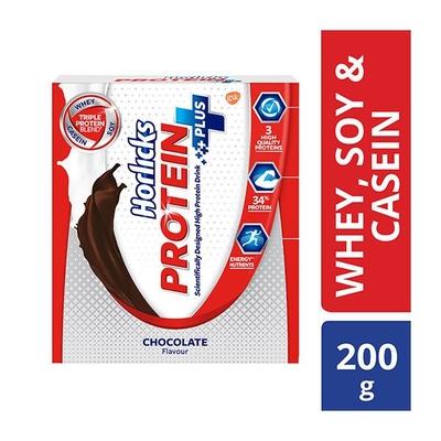 Horlicks Protein Plus powder - Chocolate Flavour 200 gm (Pet Jar) - Protein Drink