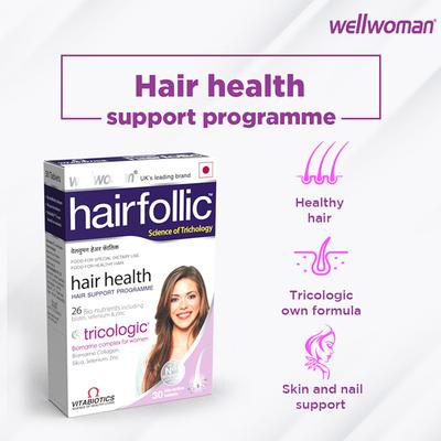Wellwoman Hairfollic Tablet 30's - Hair & Skin