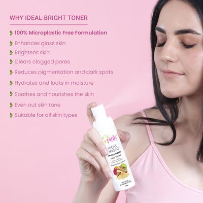 La Pink Ideal Bright White Haldi Face Toner 100 ml - Face Serum