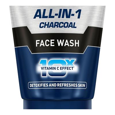 Nivea Men All-in-1 Charcoal 10X Vitamin C Effect Face Wash 100 gm - Face Wash & Cleansers