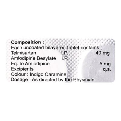 TELX AM 40/5 Tablet 15's - Hypertension-Ang