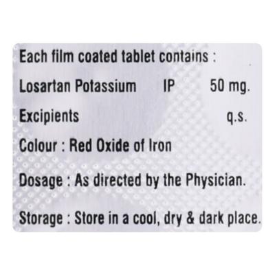 LOSAMUST 50mg Tablet 10's - Hypertension-Ang