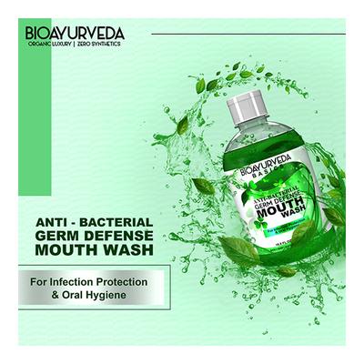 Bioayurveda Basics Anti-Bacterial Germ Defense Mouth Wash 500 ml - Mouthwash