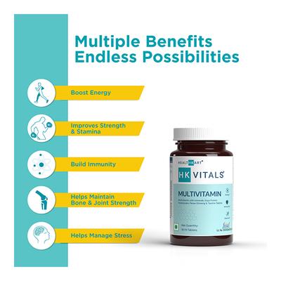 HealthKart HK Vitals Multivitamin Tablet 90's - Multi-Vitamins