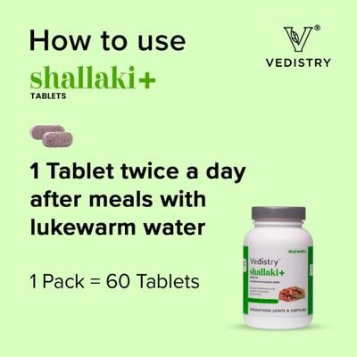 Vedistry Shallaki+ Tablet 60's - Pure Herbs
