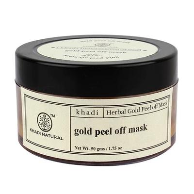 Khadi Natural Herbal Gold Peel Off Mask 50 gm - Masks & Peels