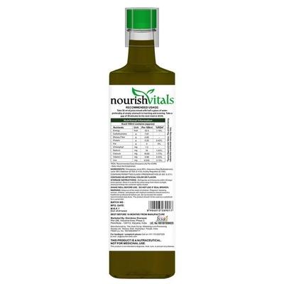 NourishVitals Wheatgrass with Aloevera Juice - No Added Sugar 500 ml - Ayurvedic Juices