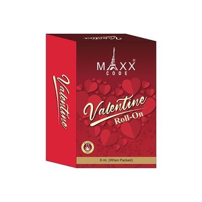 Maxxcode Perfume Roll-On - Valentine 8 ml - Men Deodorants/Roll-Ons