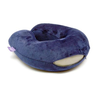 VIAGGI Memory Foam Travel Neck Pillow - Navy Blue - Others Ortho Supports