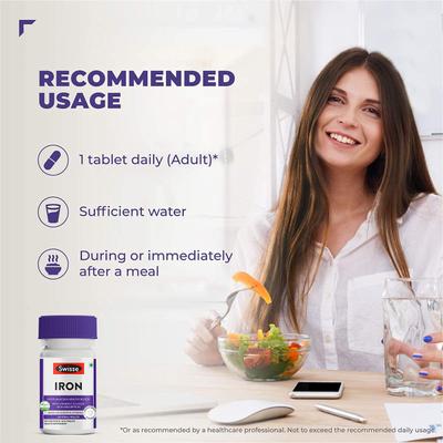 Swisse Ultiboost Iron Tablet 30's - Calcium And Minerals