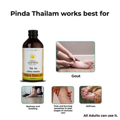 Kerala Ayurveda Pinda Thailam 200 ml - Personal Care (Ayush)