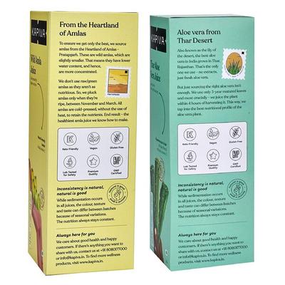 Kapiva Wild Amla Juice 1 Litre + Thar Aloe Vera Juice 1 litre - Ayurvedic Juices