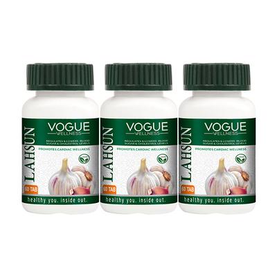 Vogue Wellness Lahsun Tablet (Pack of 3 x 60's) - Pure Herbs