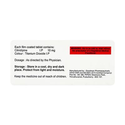 Cilbest 10Mg Tablet 10's - Hypertension-Cal