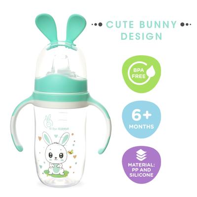 R for Rabbit Bunny Baby Spout Sippy Cup 240 ml - Green - Feeding & Nursing